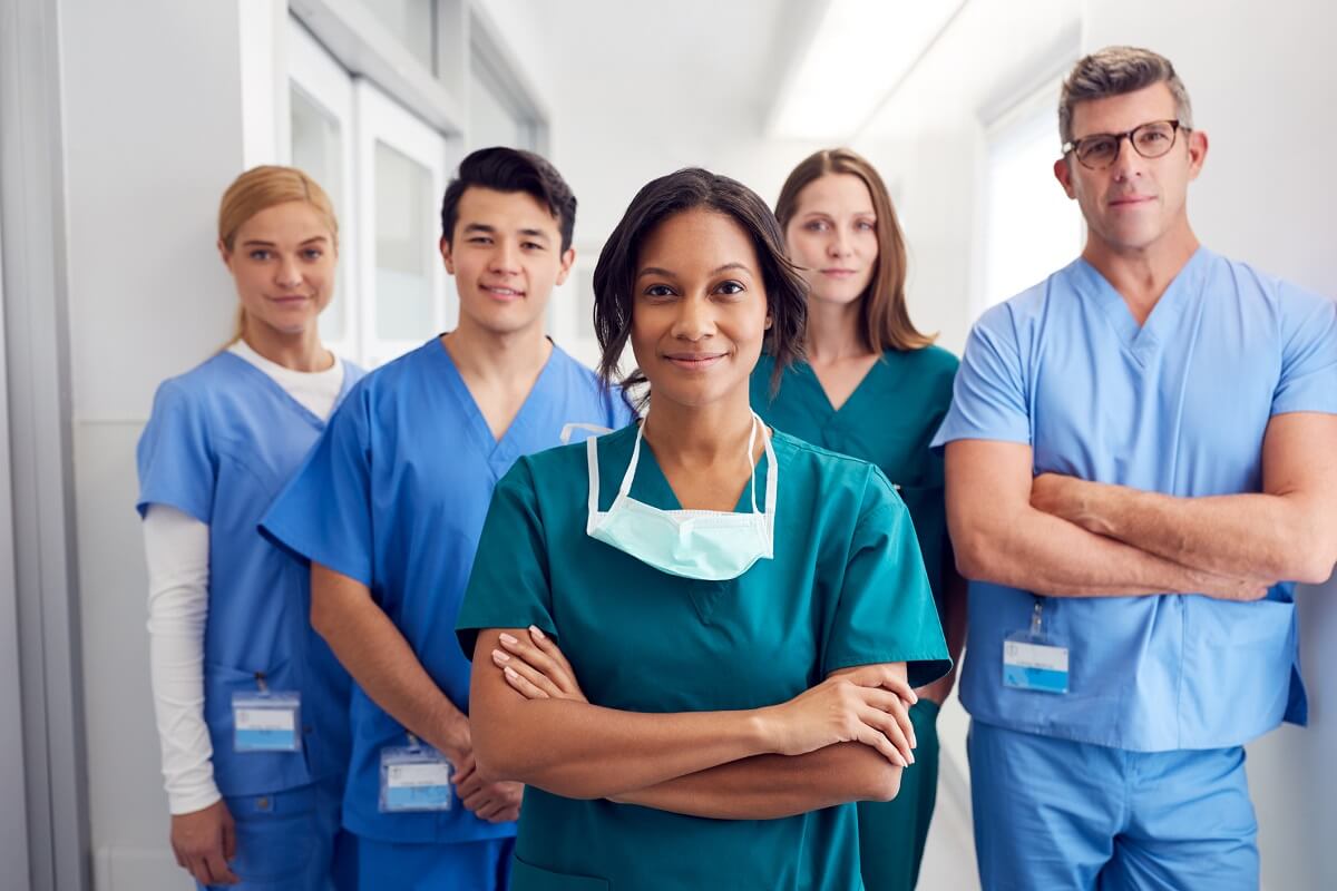 Team of Nurses in Hospital