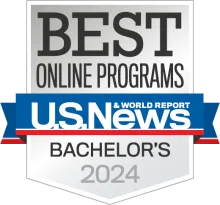 US News Best Online Programs Bachelor's 2024 Badge