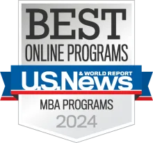 US News Badge Best MBA Programs Online 2024